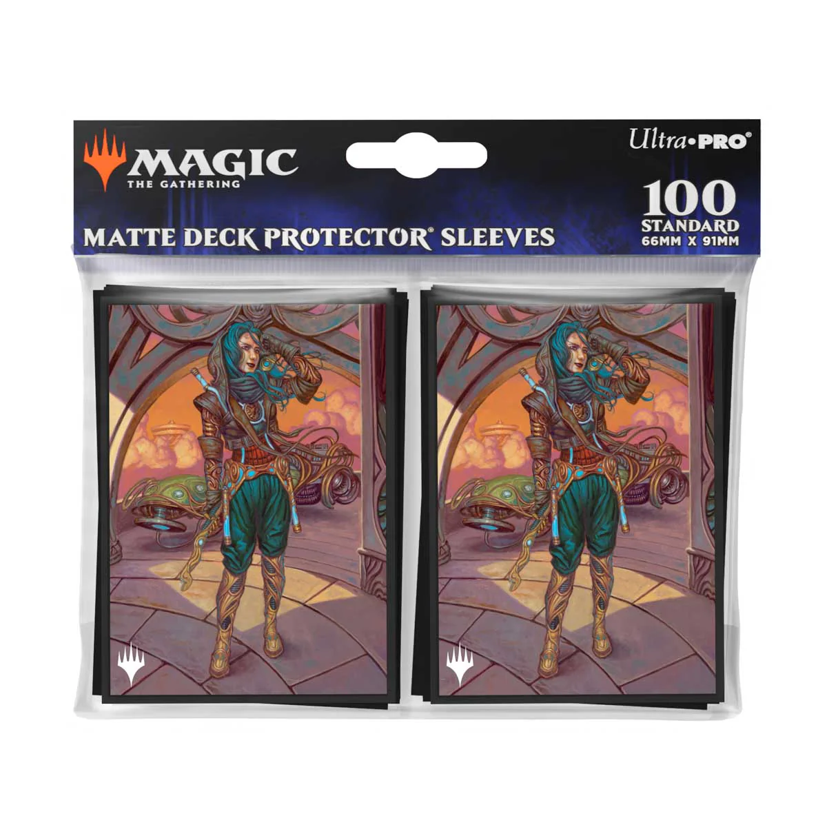 Magic the Gathering CCG: Aetherdrift 100ct Deck Protector Sleeves Borderless Racer 1